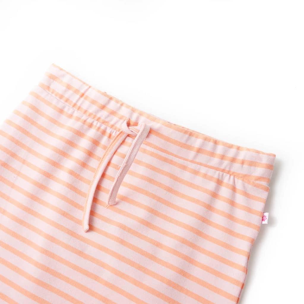 Jupe d'enfant rayée droite rose 128