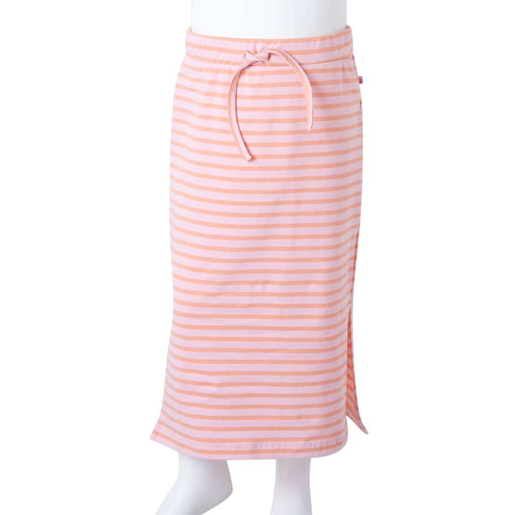Jupe d'enfant rayée droite rose 128