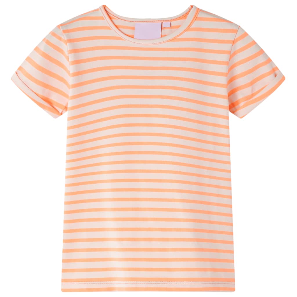 T-shirt enfant orange fluo 128