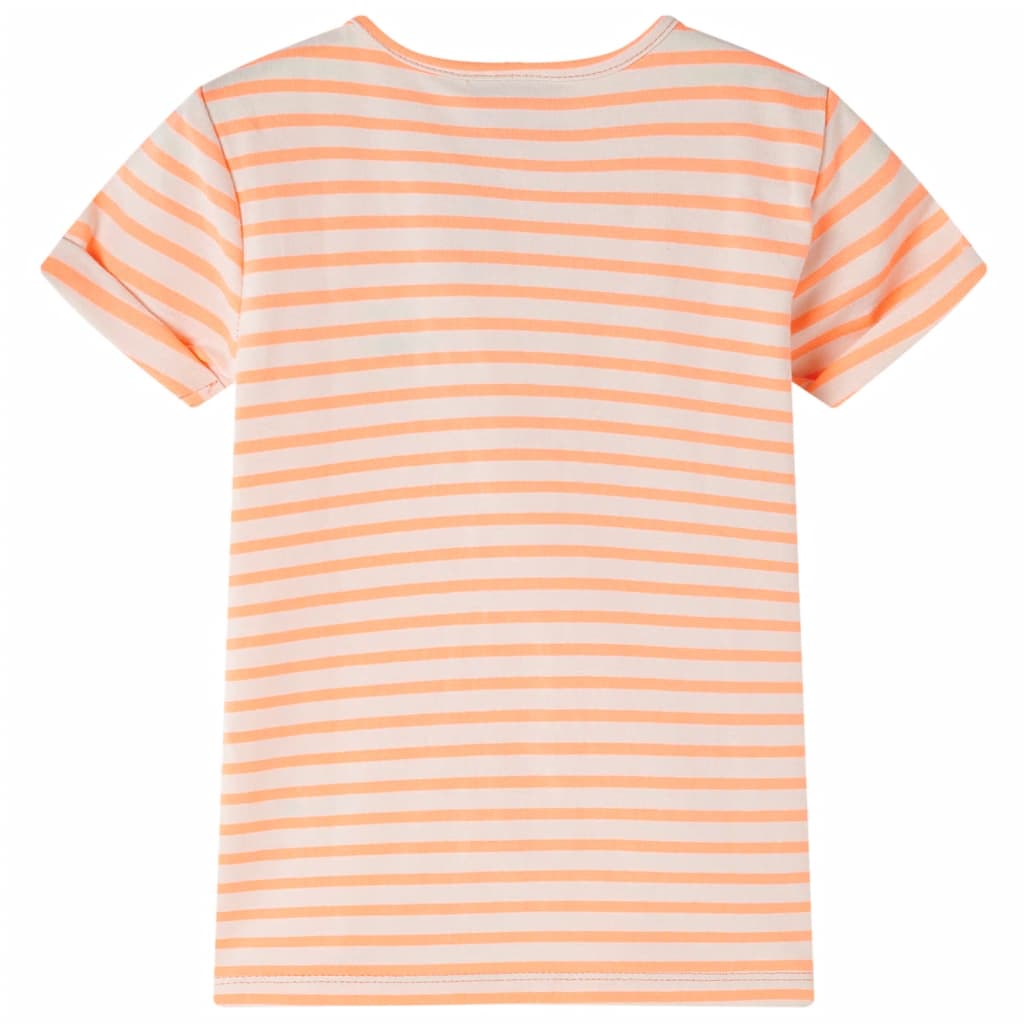 T-shirt enfant orange fluo 128