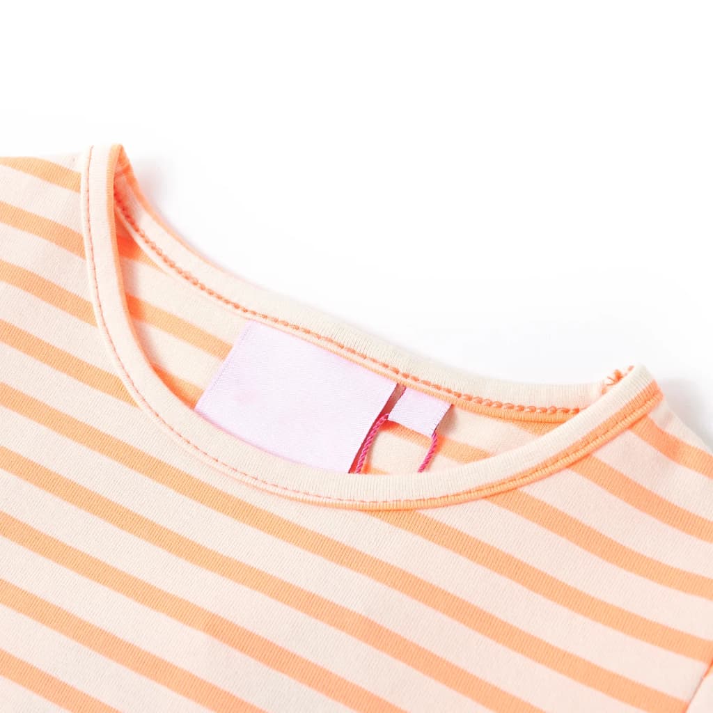 T-shirt enfant orange fluo 128