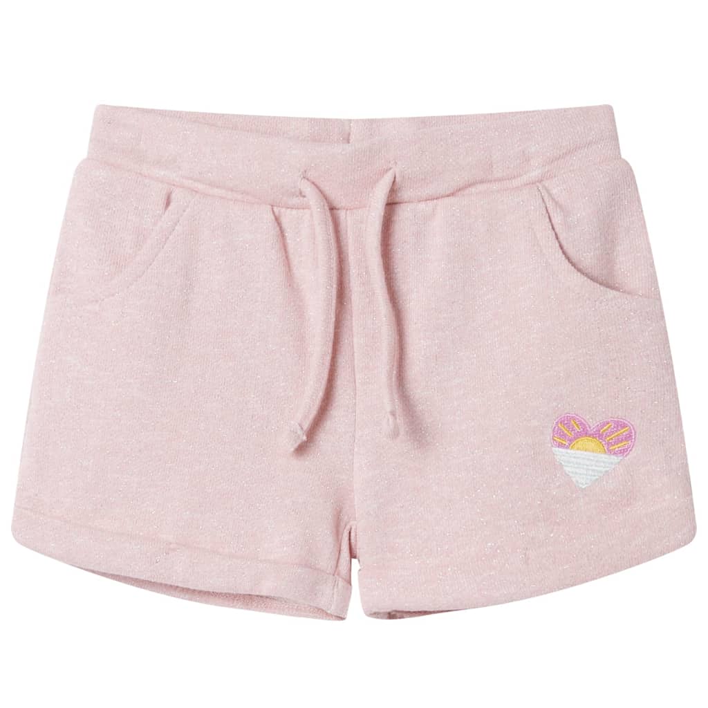 Kids' Shorts with Drawstring Light Pink 128