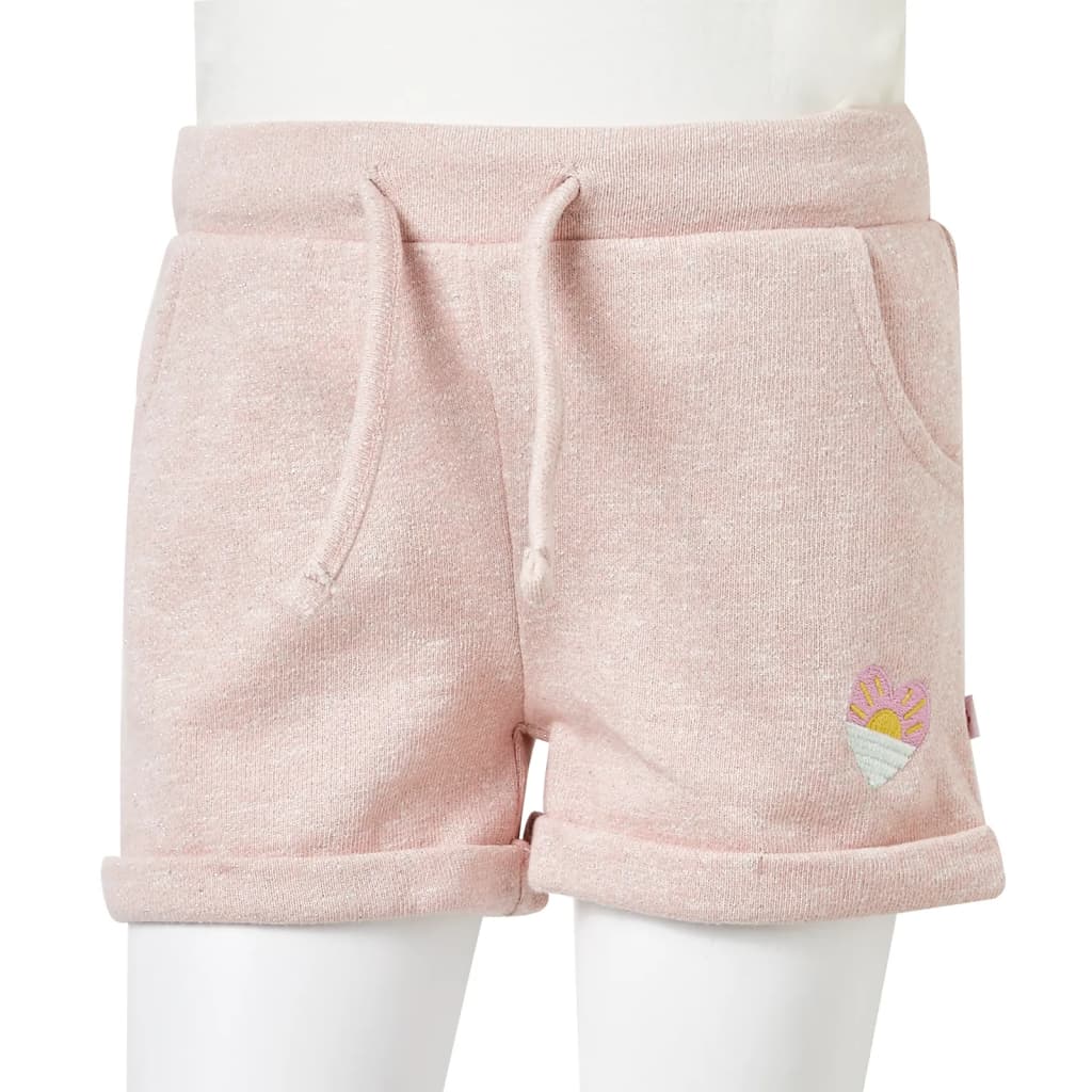 Kids' Shorts with Drawstring Light Pink 128