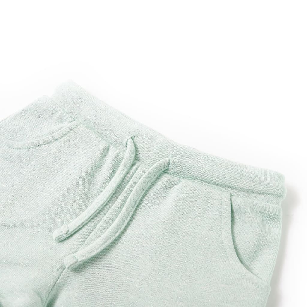 Kindershorts mit Kordelzug Helles Minzgrün 140