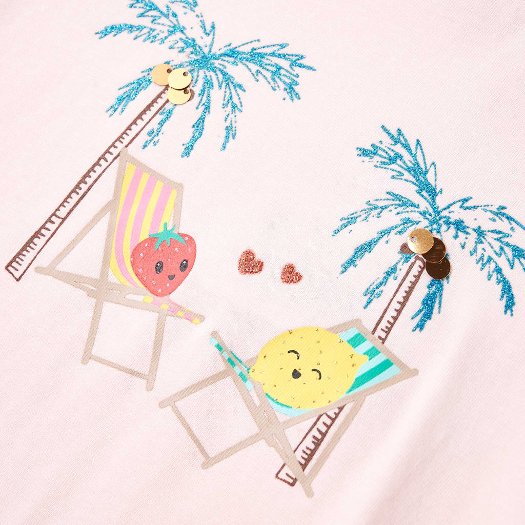 T-shirt enfant rose pâle 92
