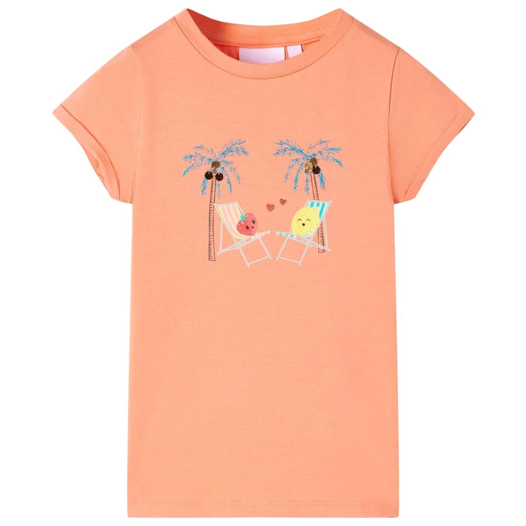 T-shirt enfant couleur pêche 128