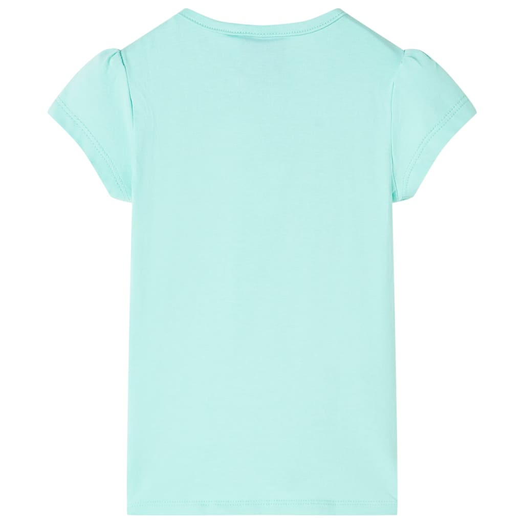 T-shirt enfant vert menthe clair 128
