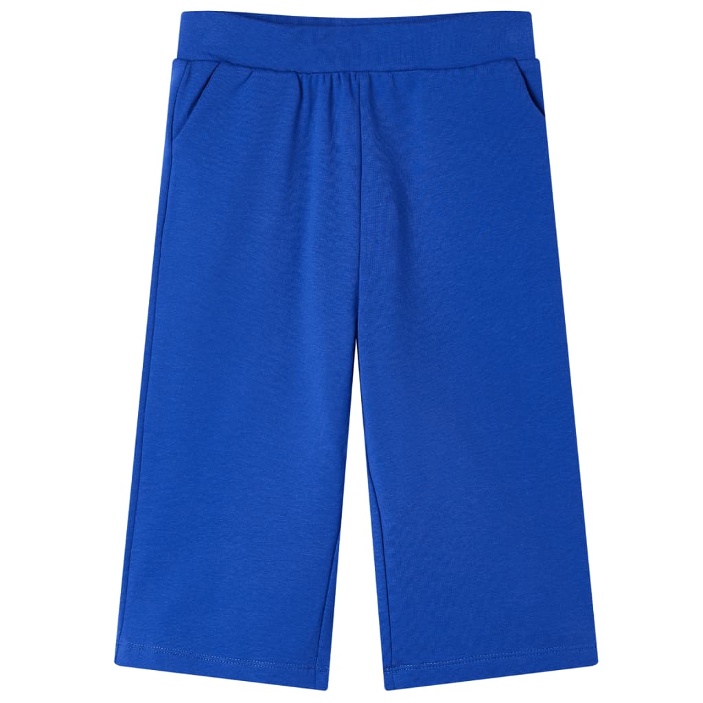 Pantalon large enfant bleu cobalt 128