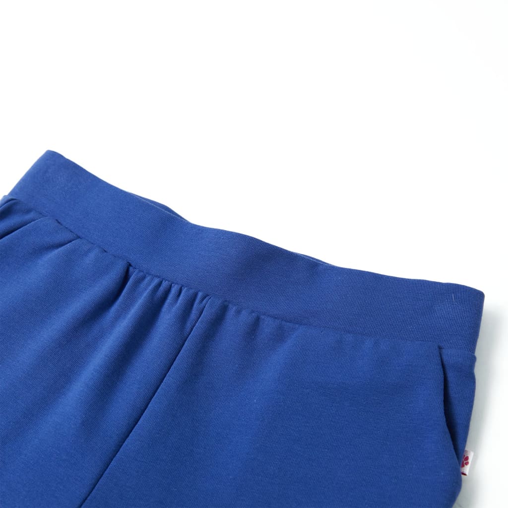 Pantalon large enfant bleu cobalt 128