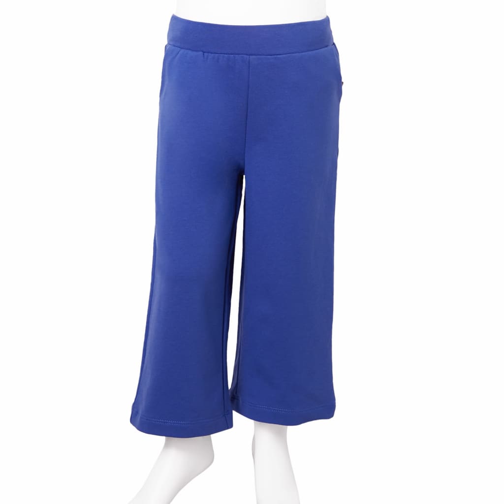 Pantalon large enfant bleu cobalt 128
