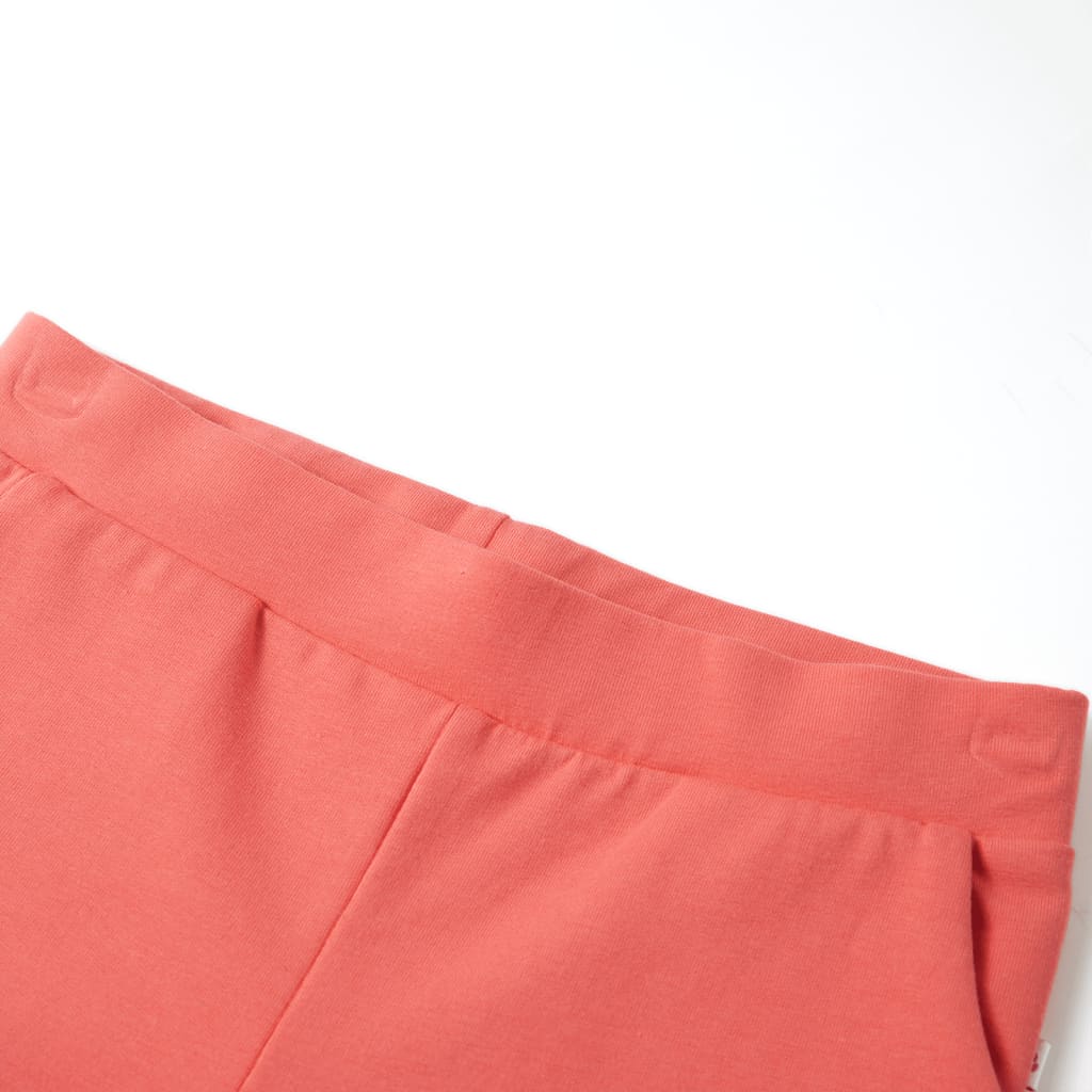 Pantalon pour enfant à jambes larges rose corail 116