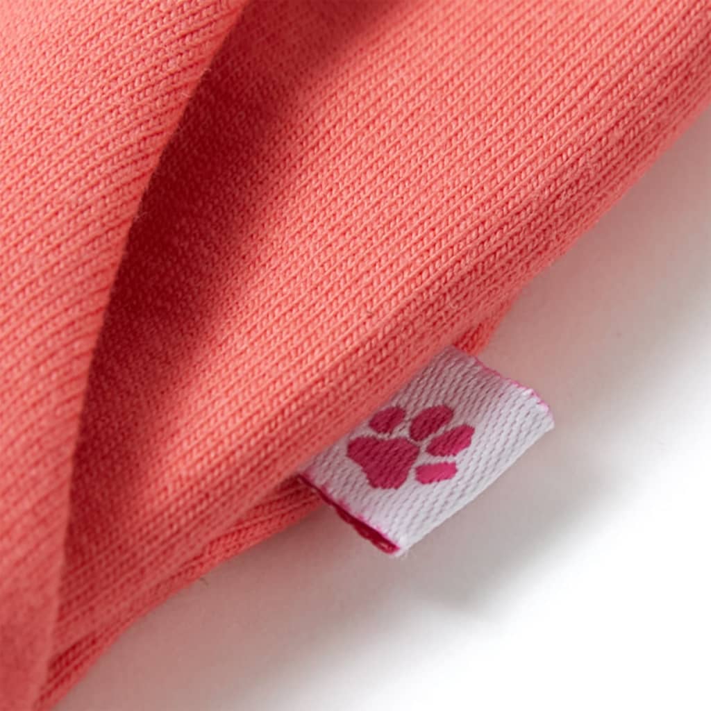 Pantalon pour enfant à jambes larges rose corail 116