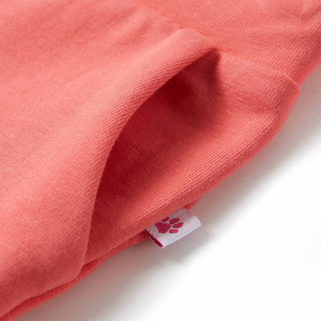 Pantalon pour enfant à jambes larges rose corail 116
