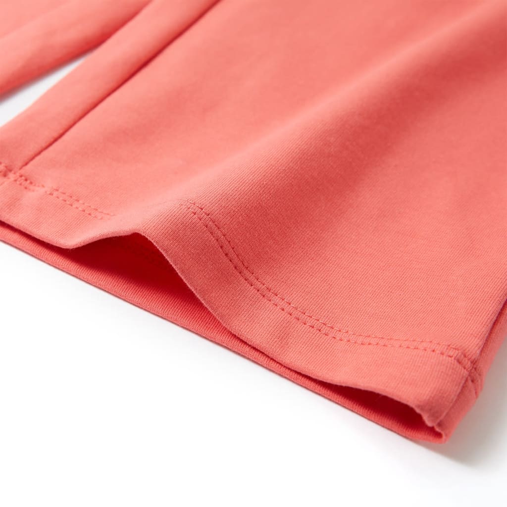 Pantalon pour enfant à jambes larges rose corail 116