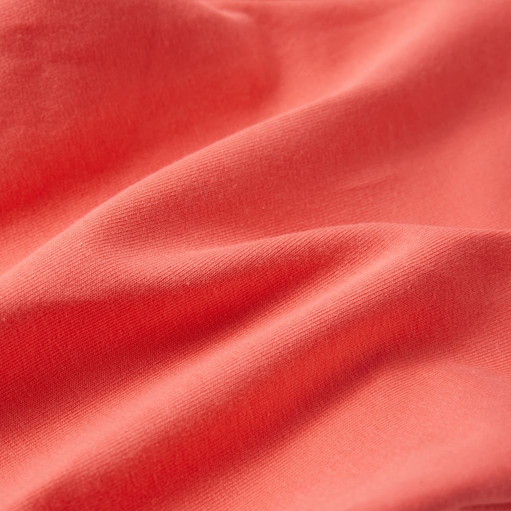 Pantalon pour enfant à jambes larges rose corail 116