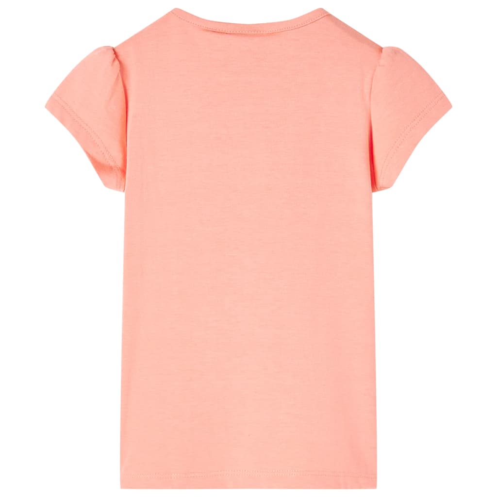 Kinder-T-Shirt Korallenrosa 128
