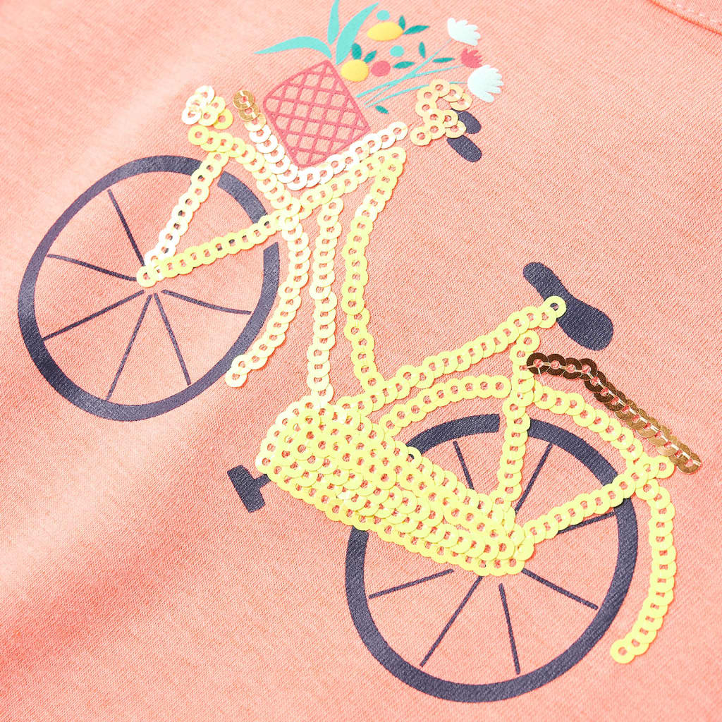 Kinder-T-Shirt Korallenrosa 128