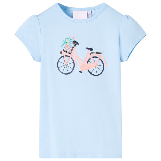 Kinder-T-Shirt Hellblau 116