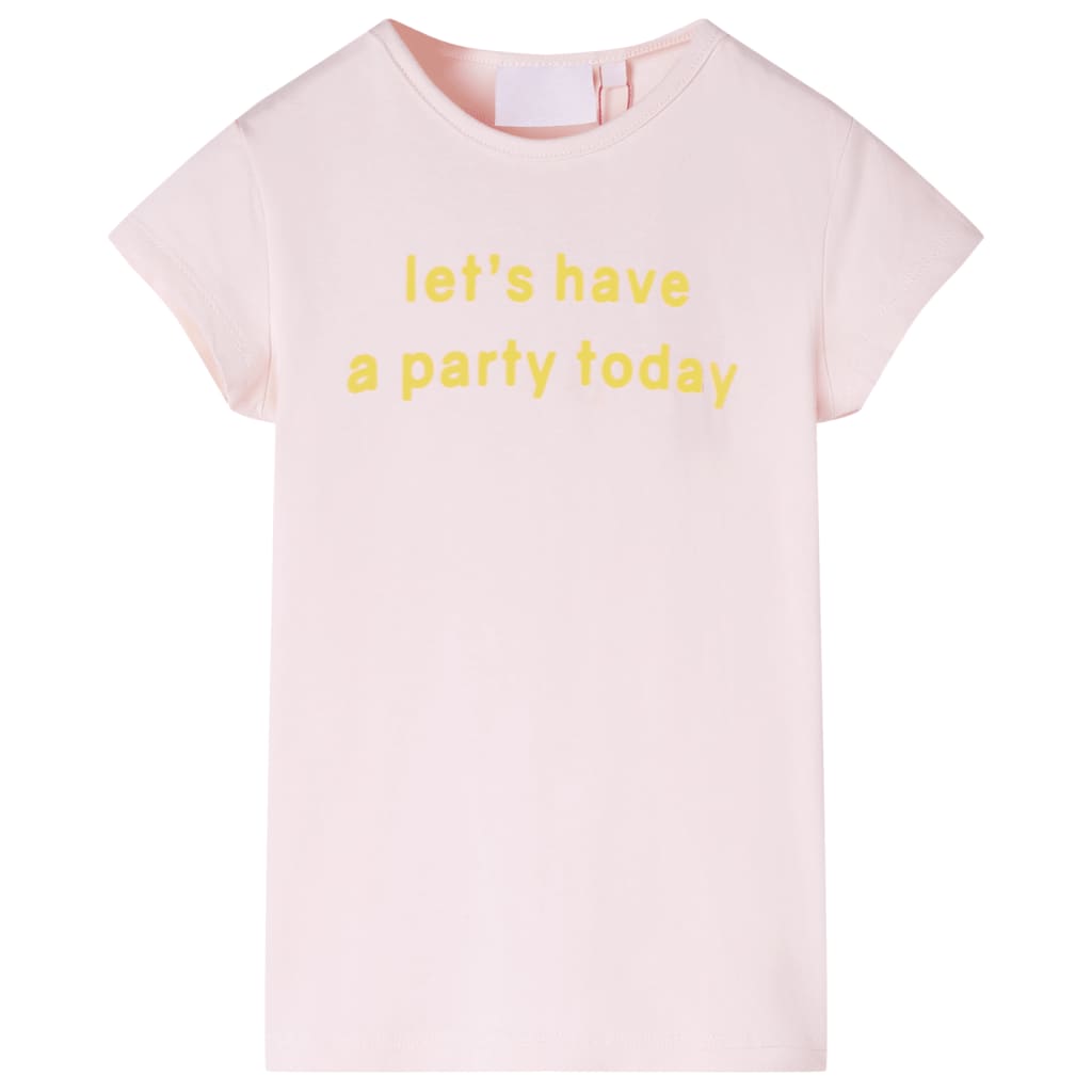 T-shirt enfant rose pâle 140