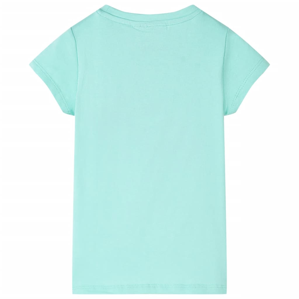T-shirt enfant vert menthe clair 116