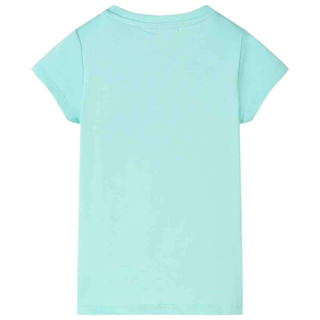 T-shirt enfant vert menthe clair 140