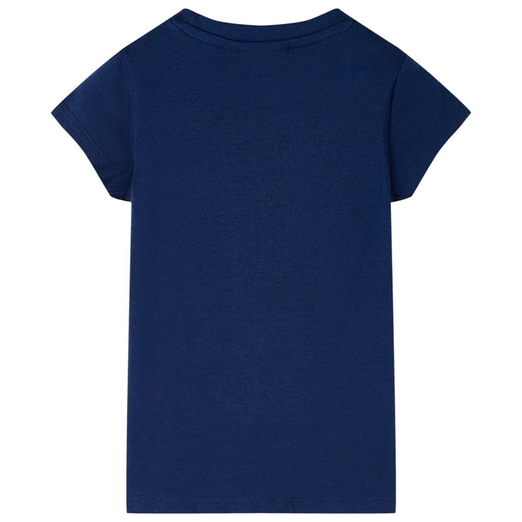 T-shirt enfant bleu marine 116