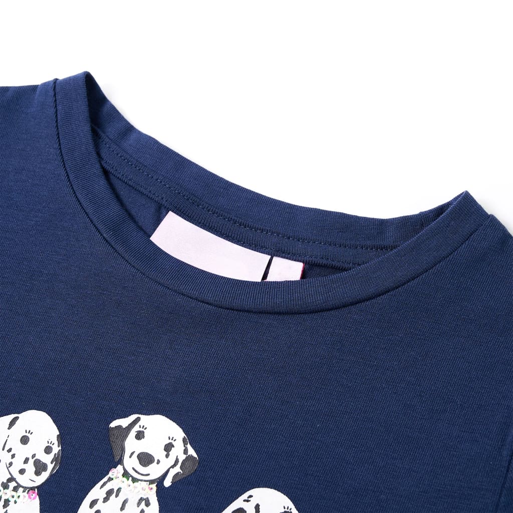 T-shirt enfant bleu marine 116