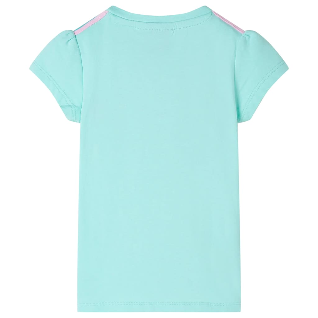 T-shirt enfant vert menthe clair 140