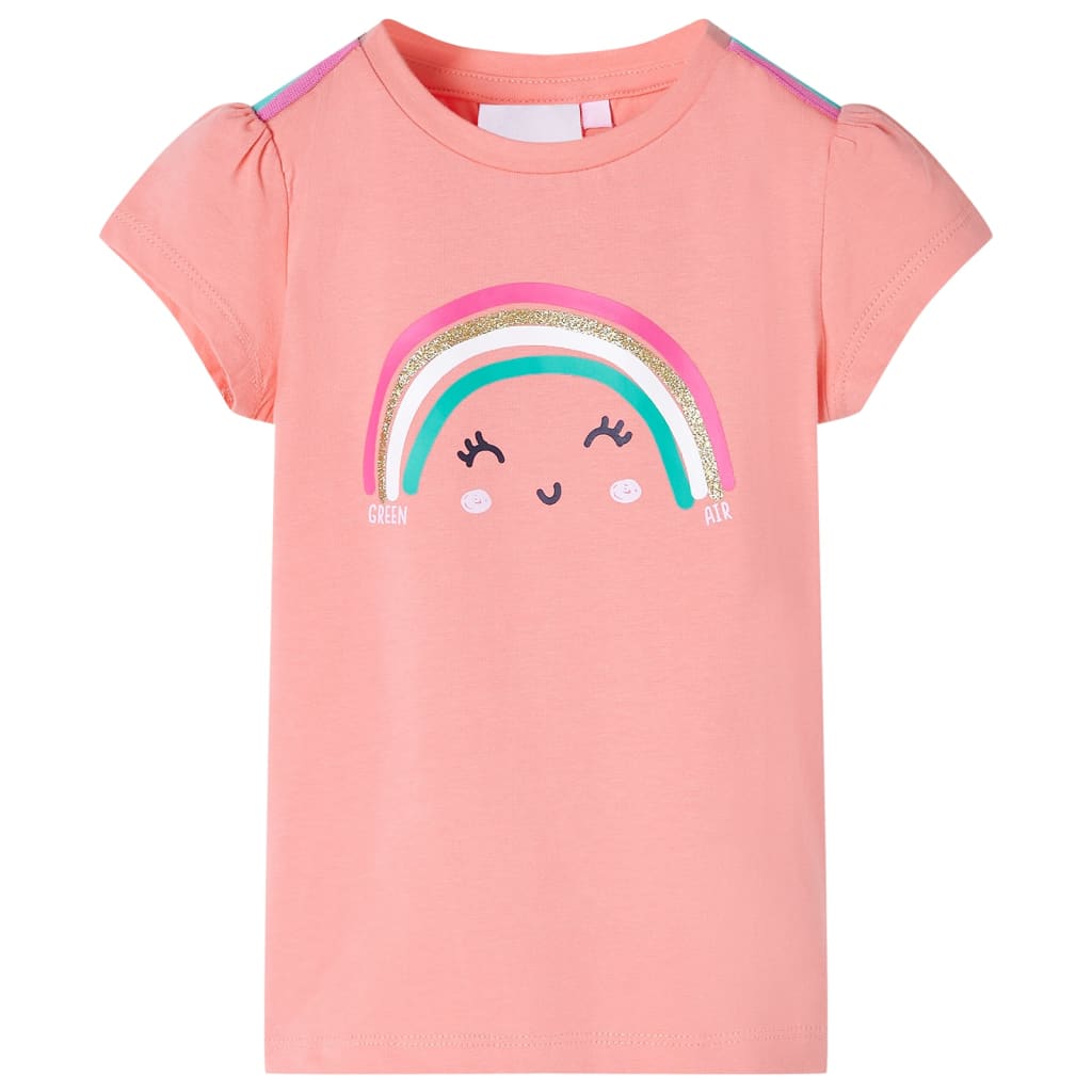 T-shirt enfant rose corail 104
