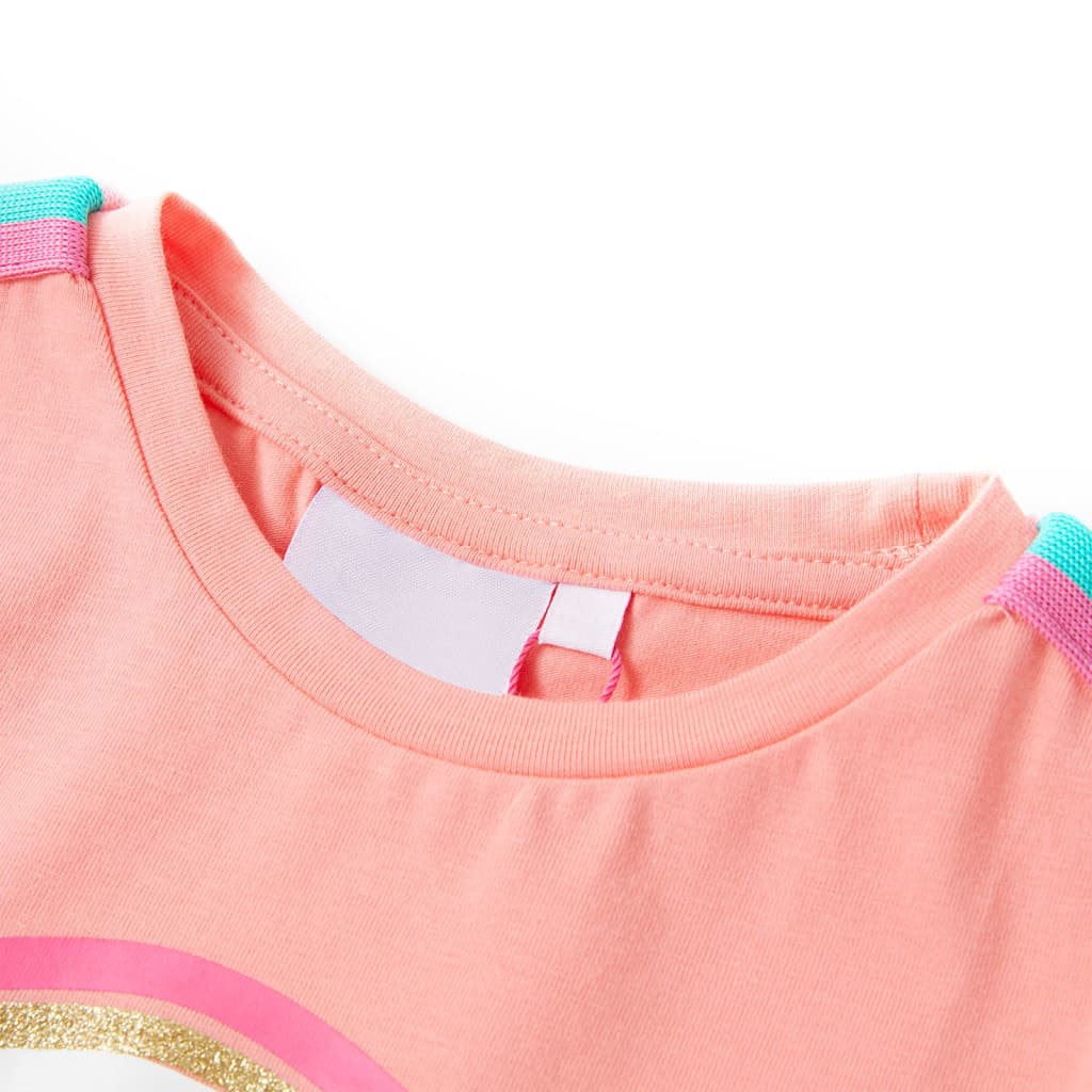 T-shirt enfant rose corail 104