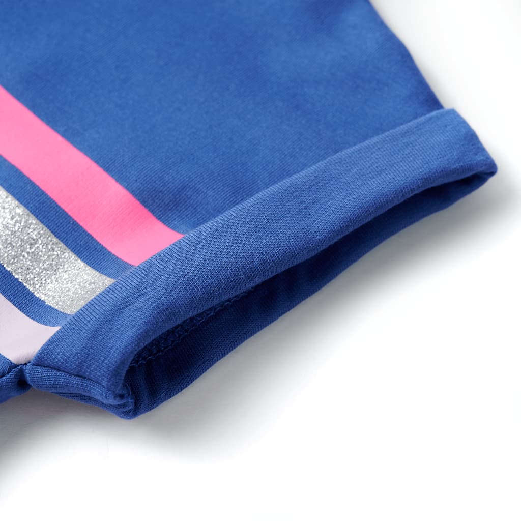 Robe enfant à cordon bleu cobalt 104