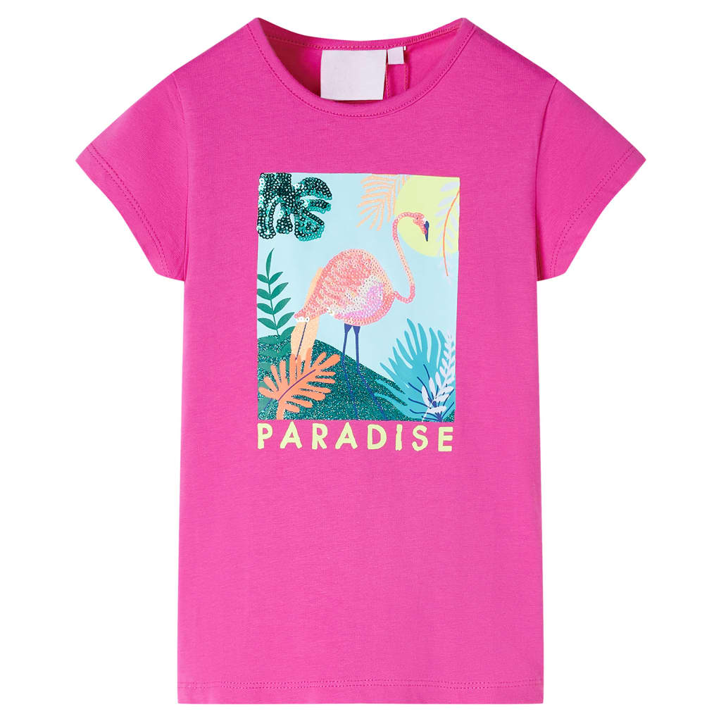 T-shirt enfant rose foncé 140