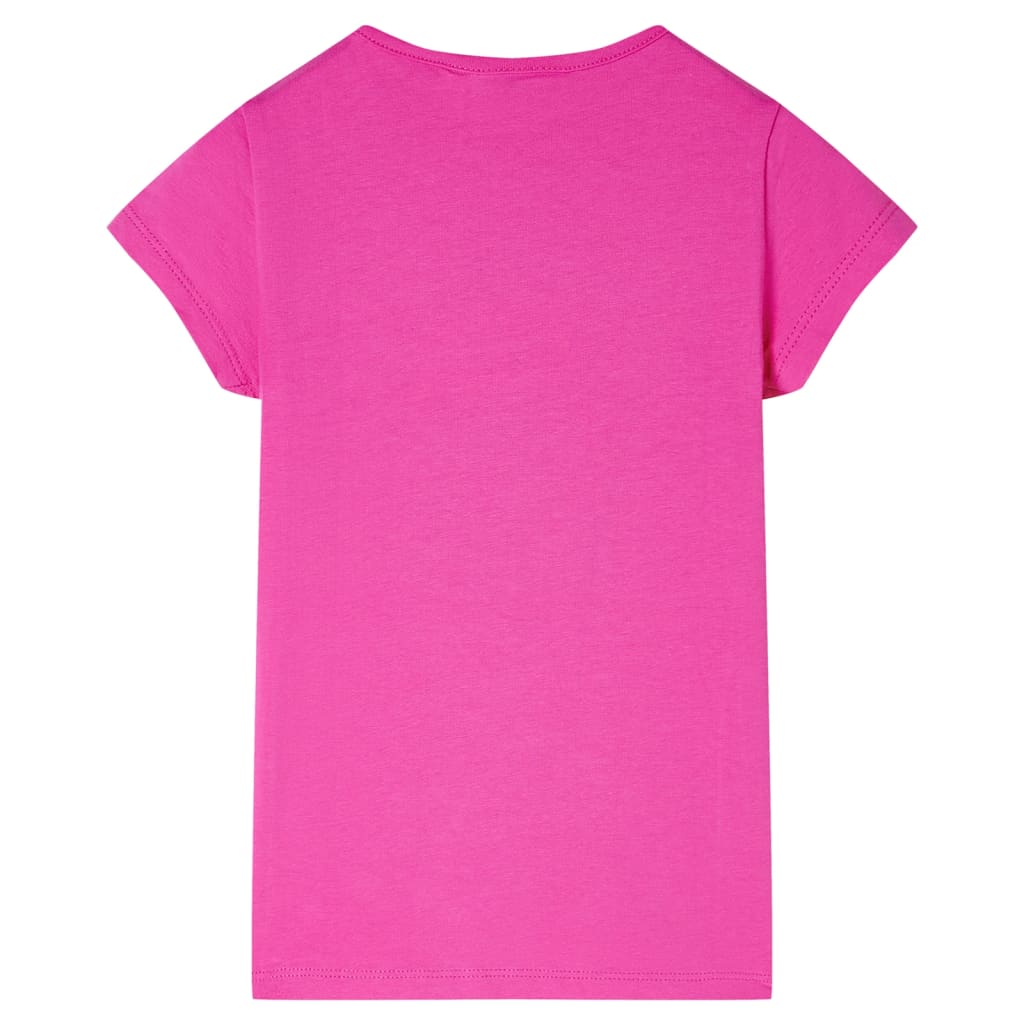 T-shirt enfant rose foncé 140