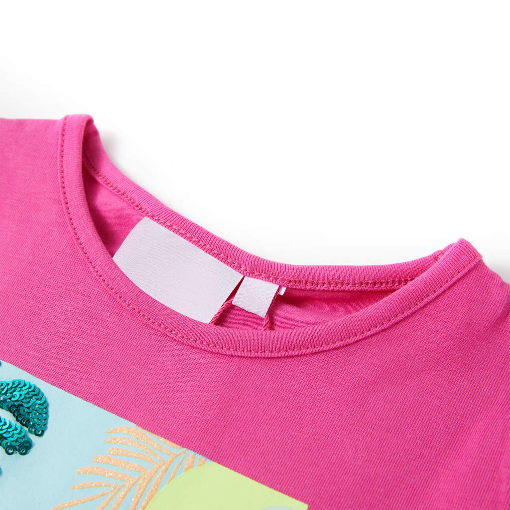 T-shirt enfant rose foncé 140