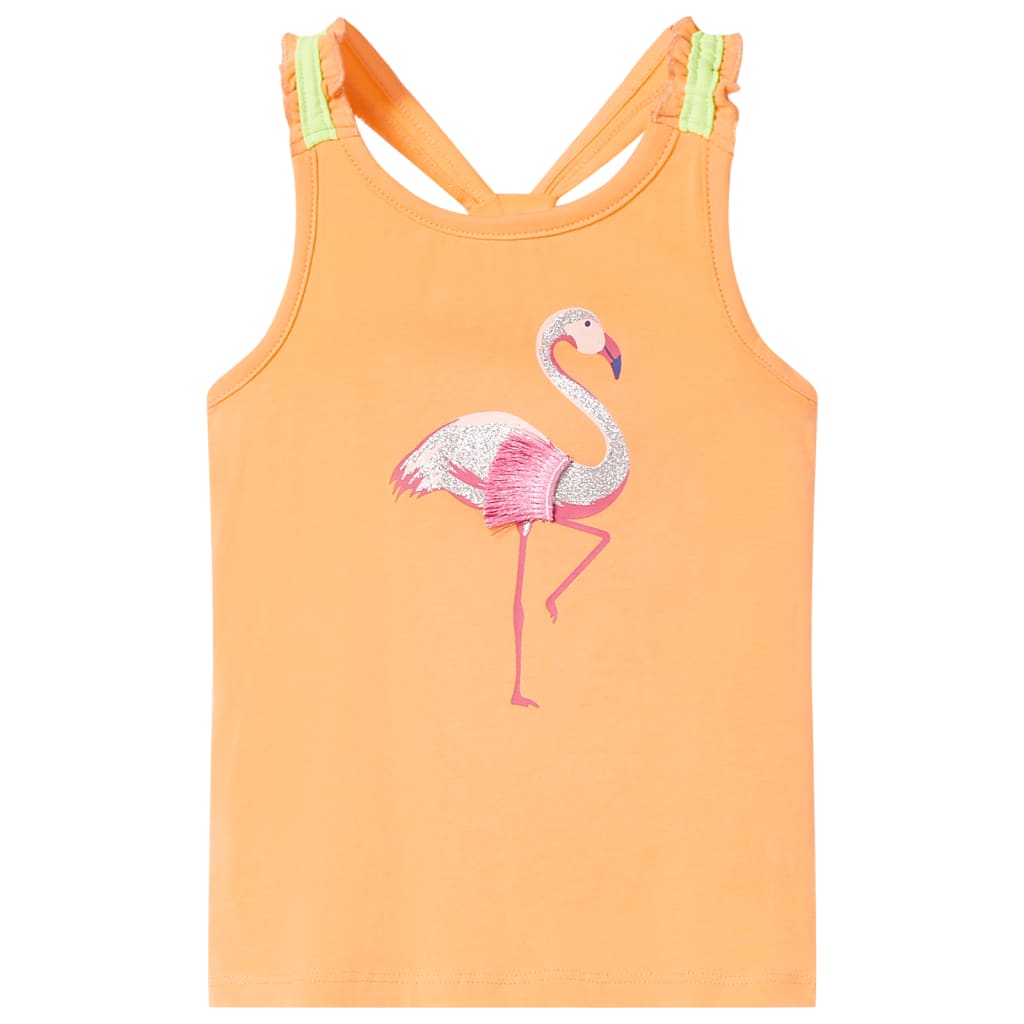 Débardeur enfant orange vif 140