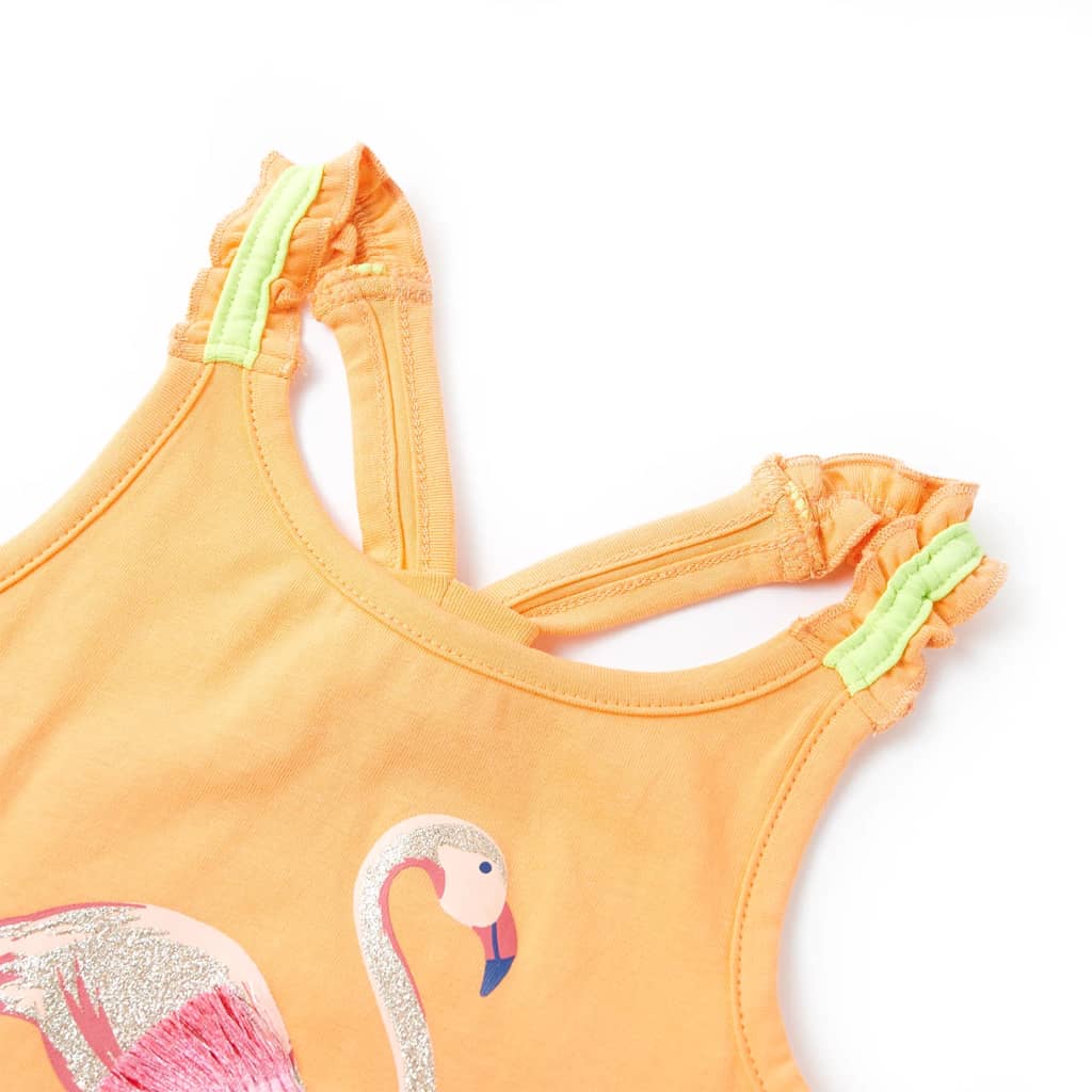 Débardeur enfant orange vif 140