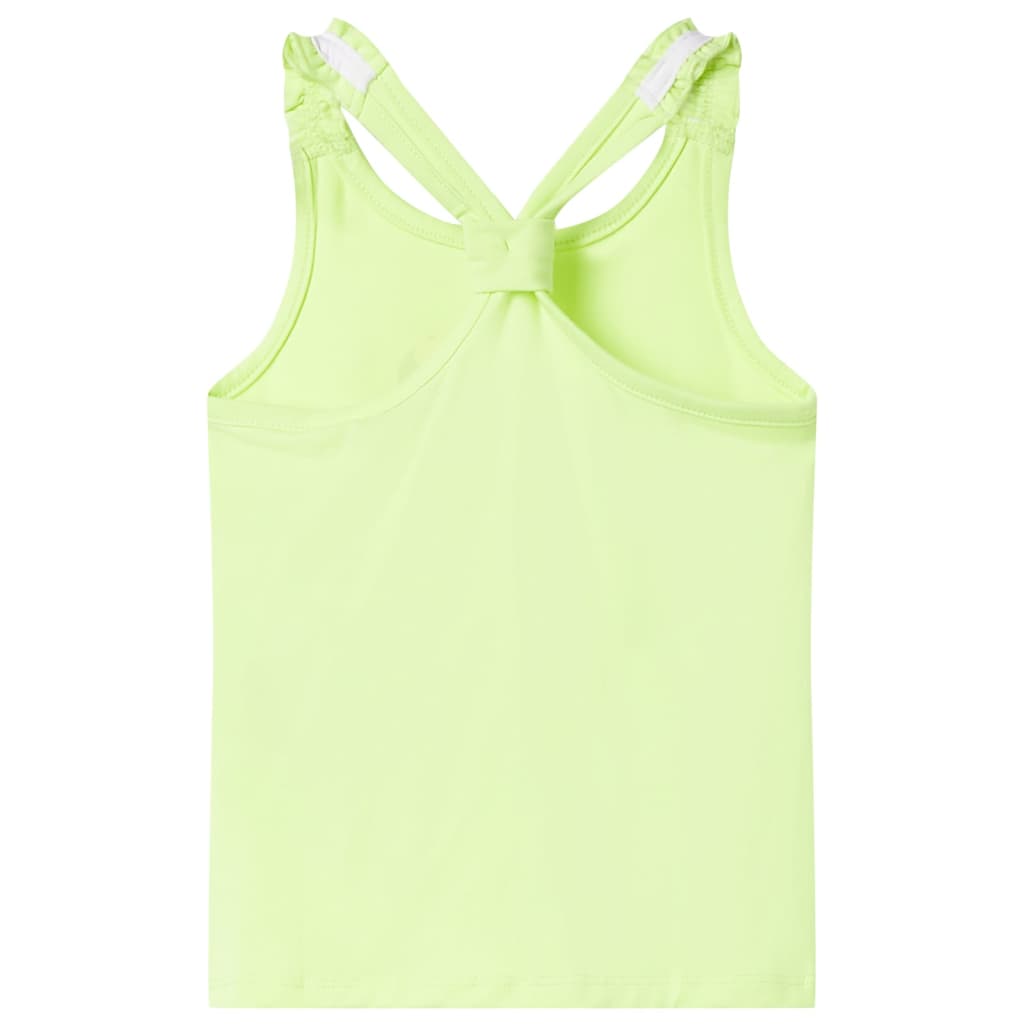 Débardeur enfant jaune fluo 104