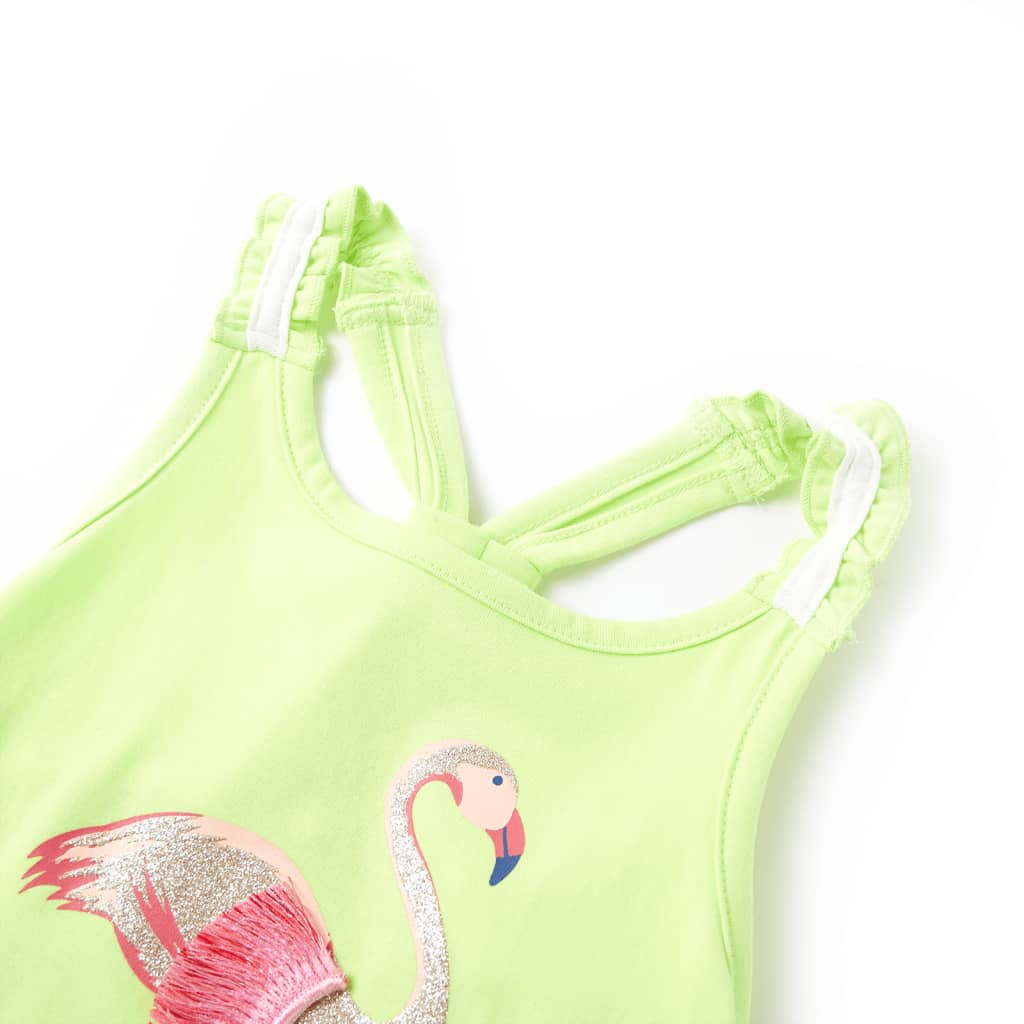 Débardeur enfant jaune fluo 104