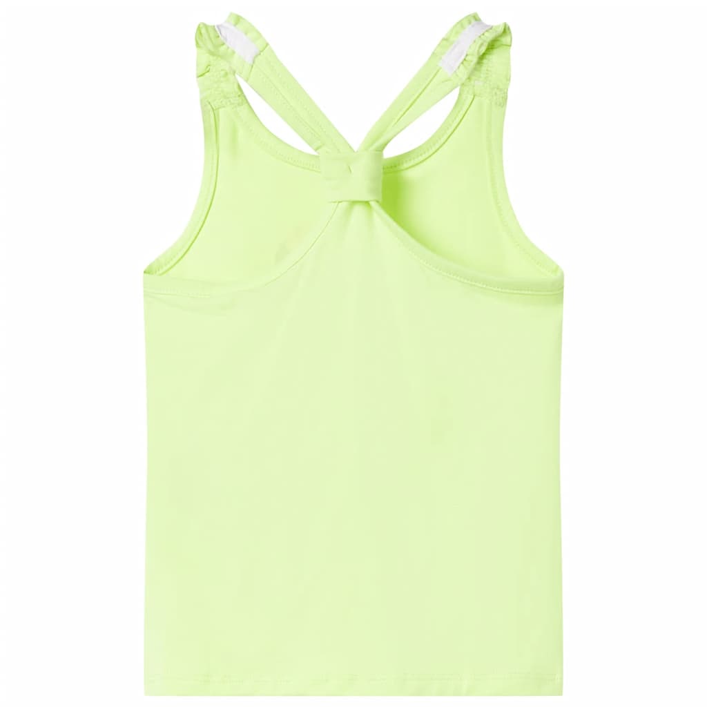 Débardeur enfant jaune fluo 116