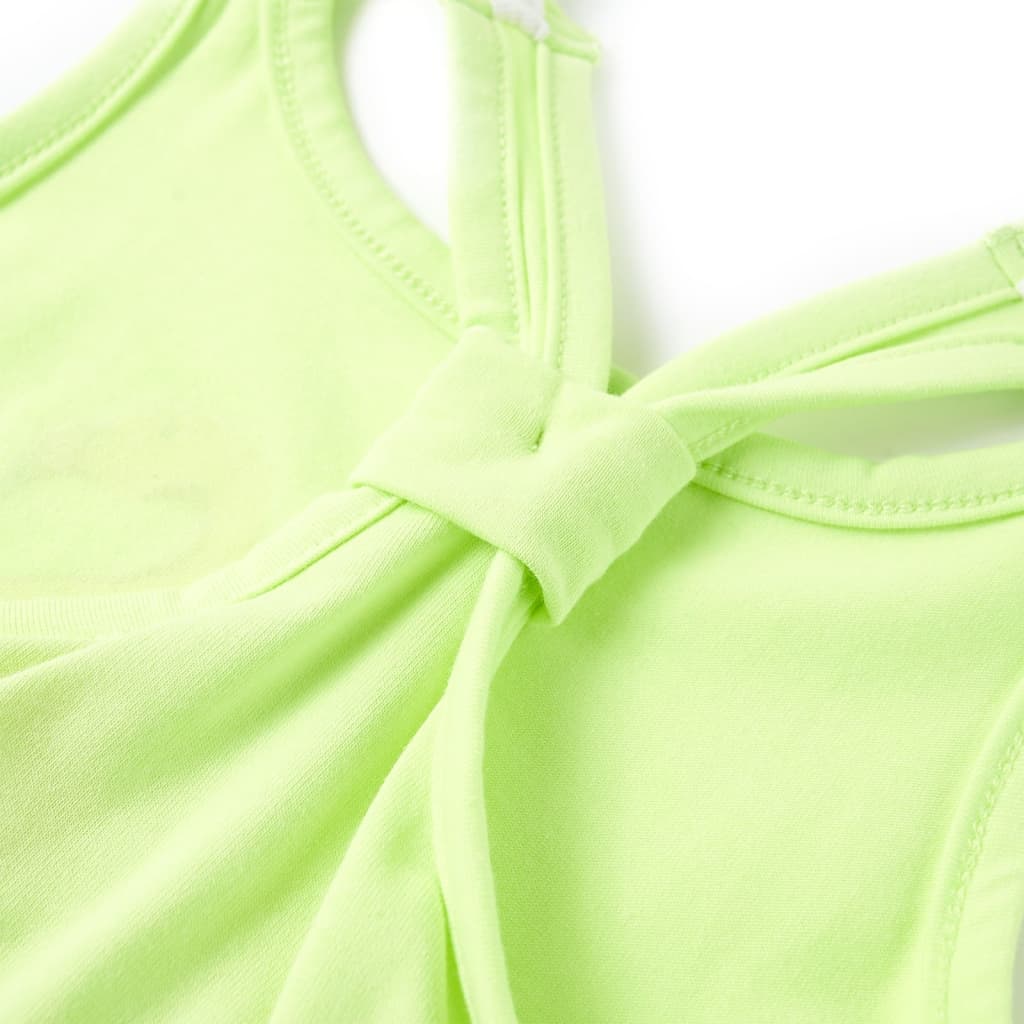 Débardeur enfant jaune fluo 116