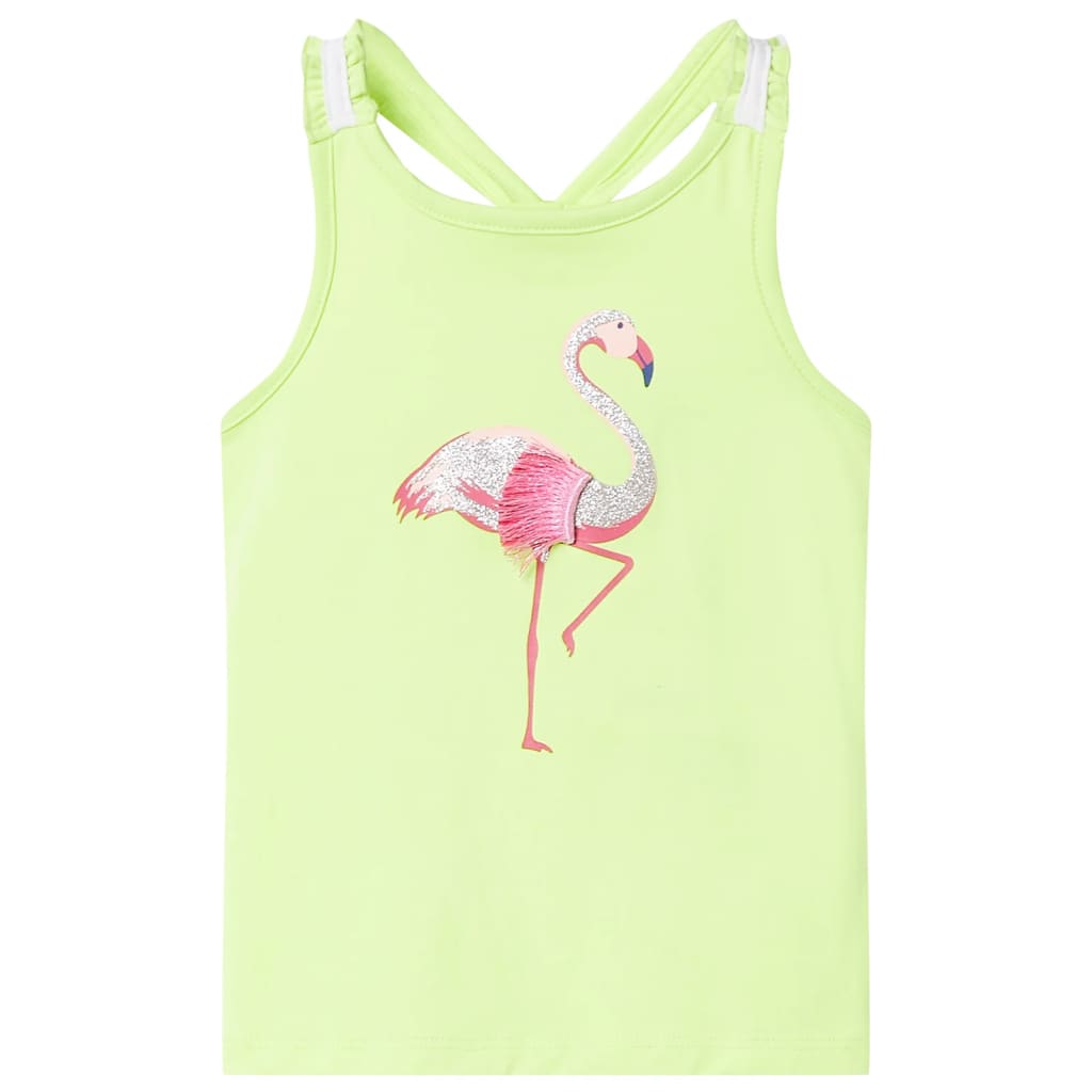 Débardeur enfant jaune fluo 128