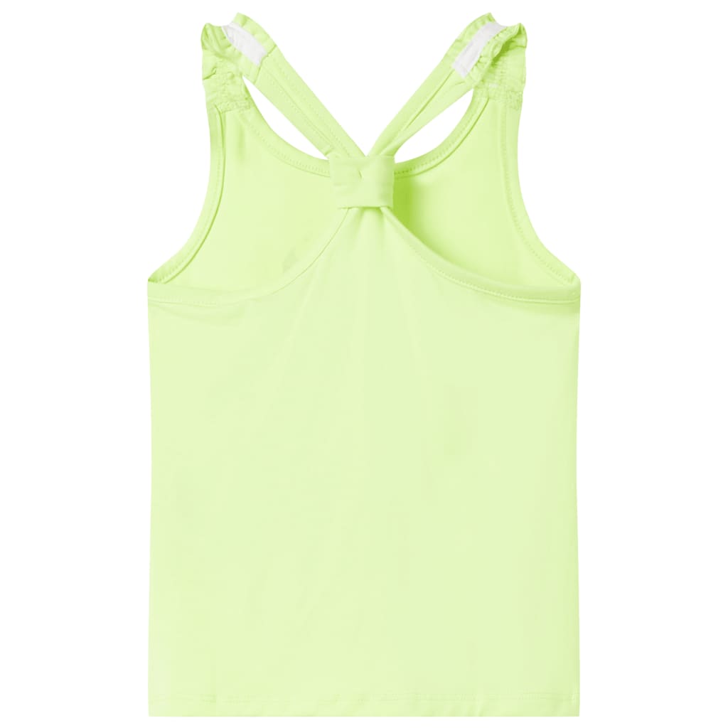Débardeur enfant jaune fluo 128