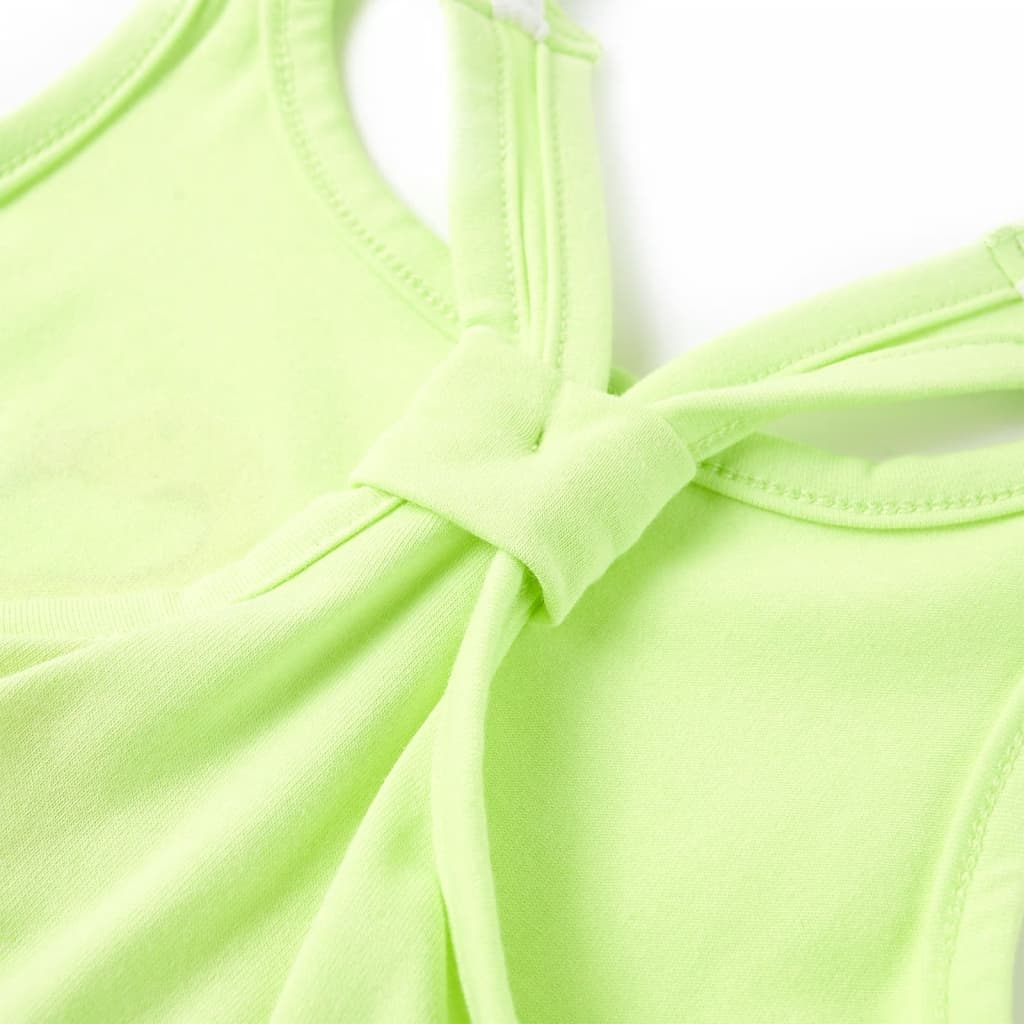 Débardeur enfant jaune fluo 128