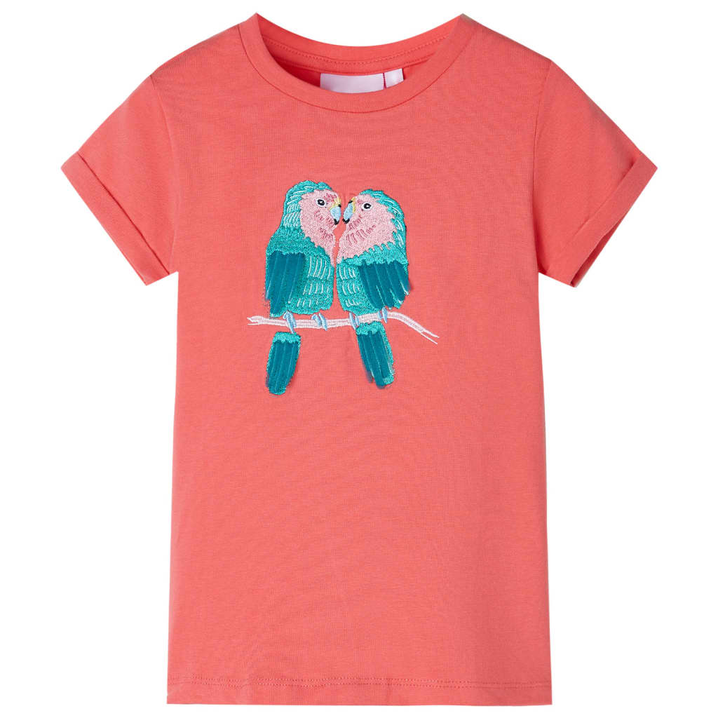 T-shirt enfant rose corail 104