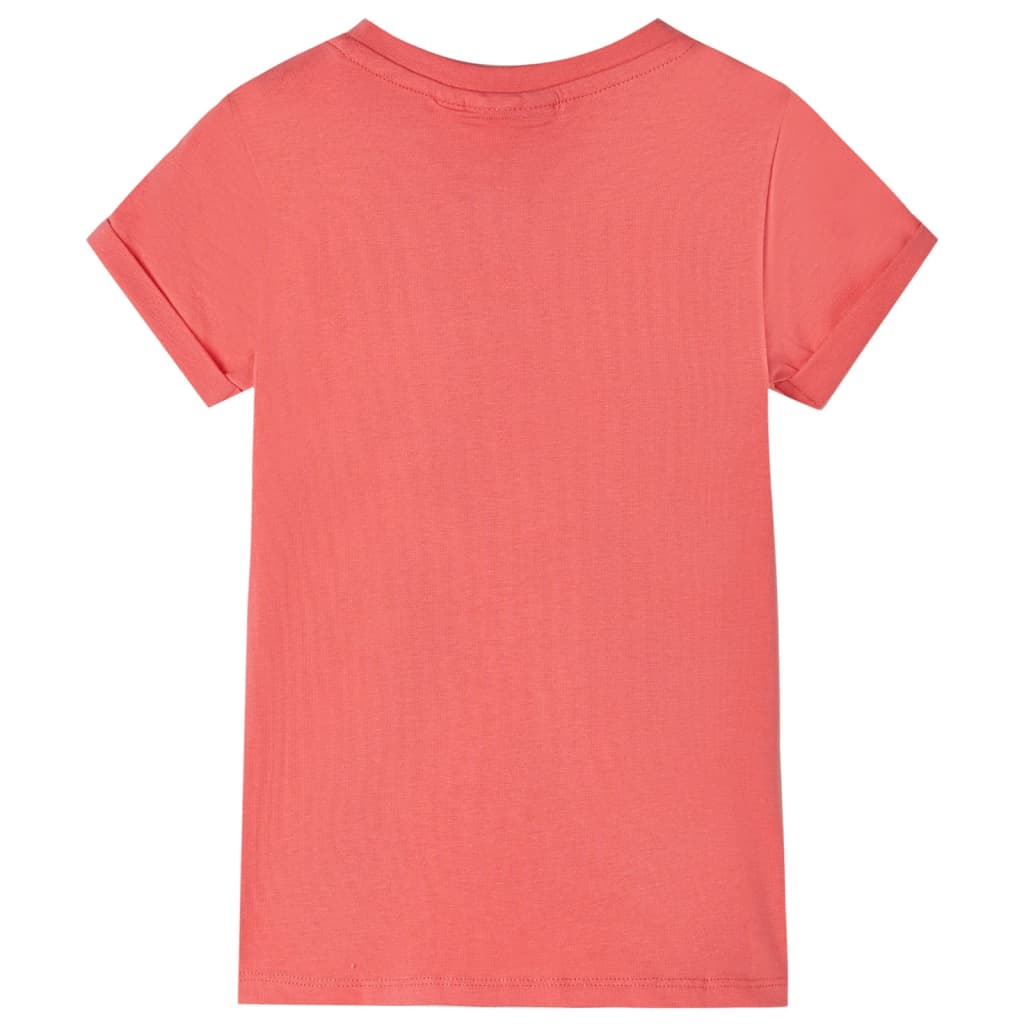 T-shirt enfant rose corail 104