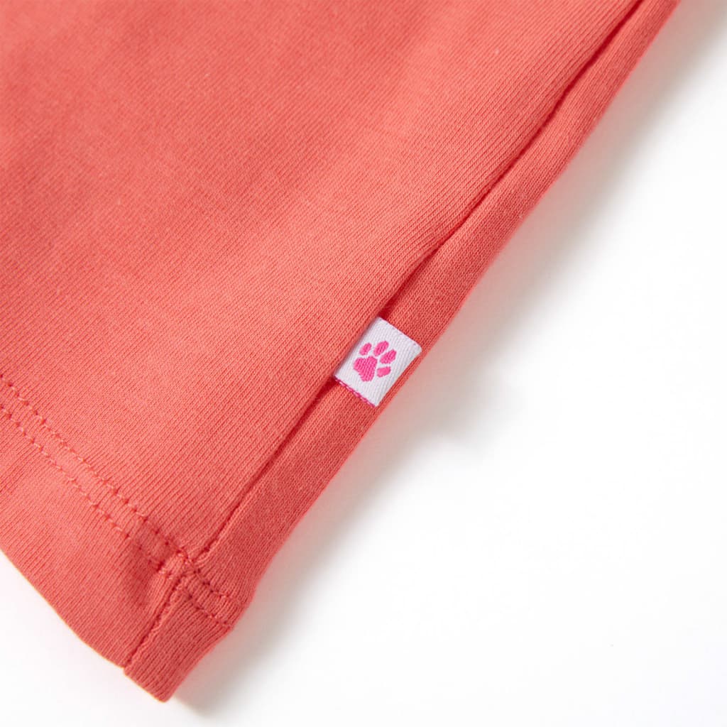 T-shirt enfant rose corail 104