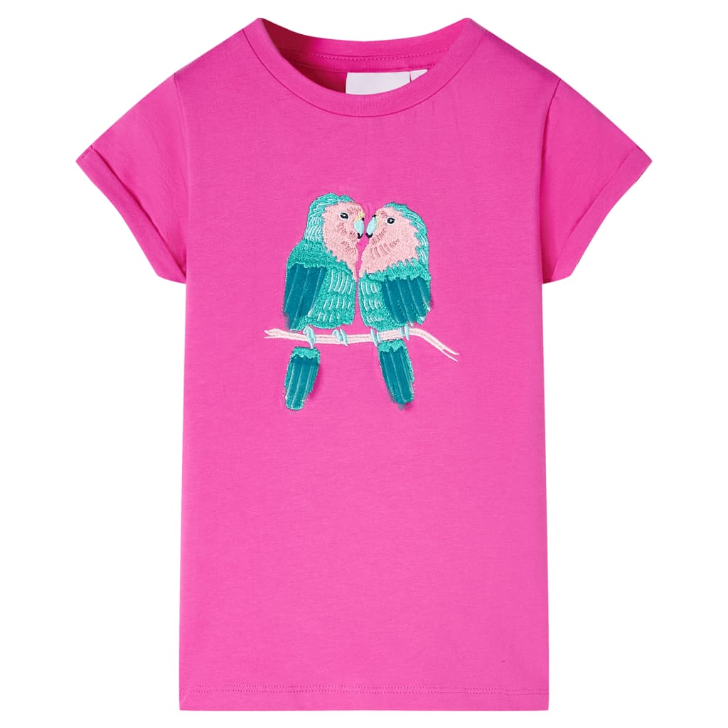 T-shirt enfant rose foncé 128