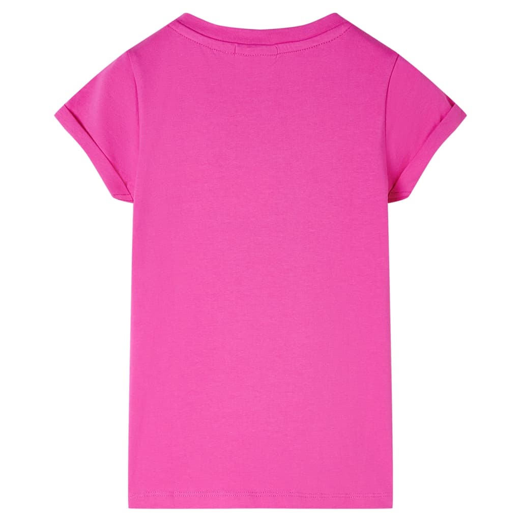 T-shirt enfant rose foncé 128