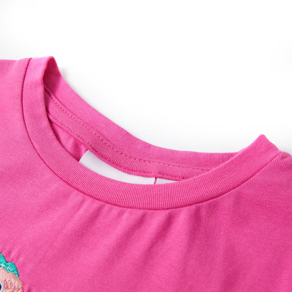 T-shirt enfant rose foncé 128