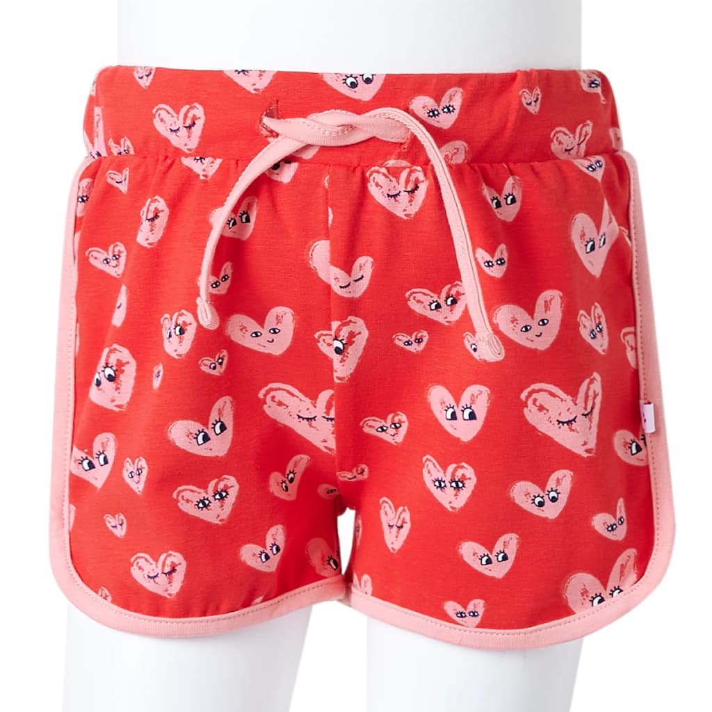 Kindershorts mit Kordelzug Rot 116